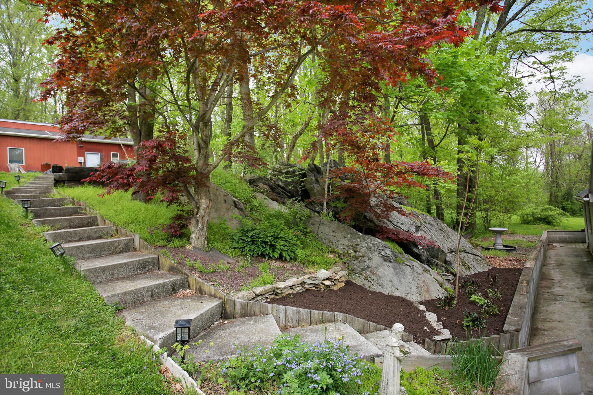 Stairs to the one part of the property to the gara