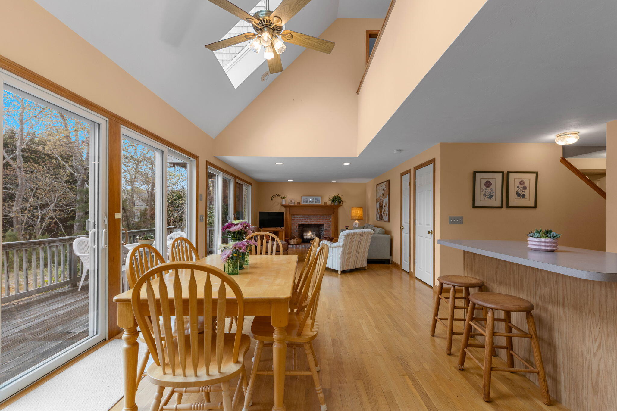 285 Blue Heron Road Wellfleet, MA 02667 - Photo 6 of 31 a view of a dining room with furniture window and outside view