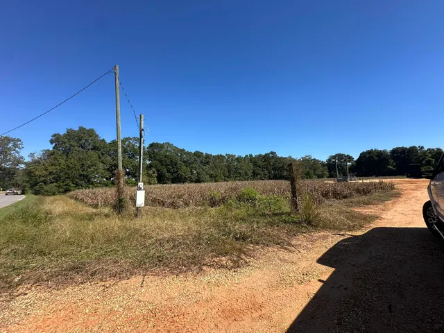 a view of a lake with a house in the background