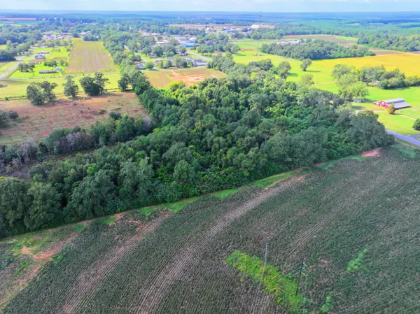 an aerial view of a houses with outdoor space and street view