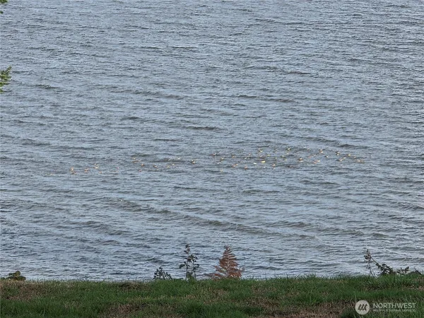 a workspace with a mirror