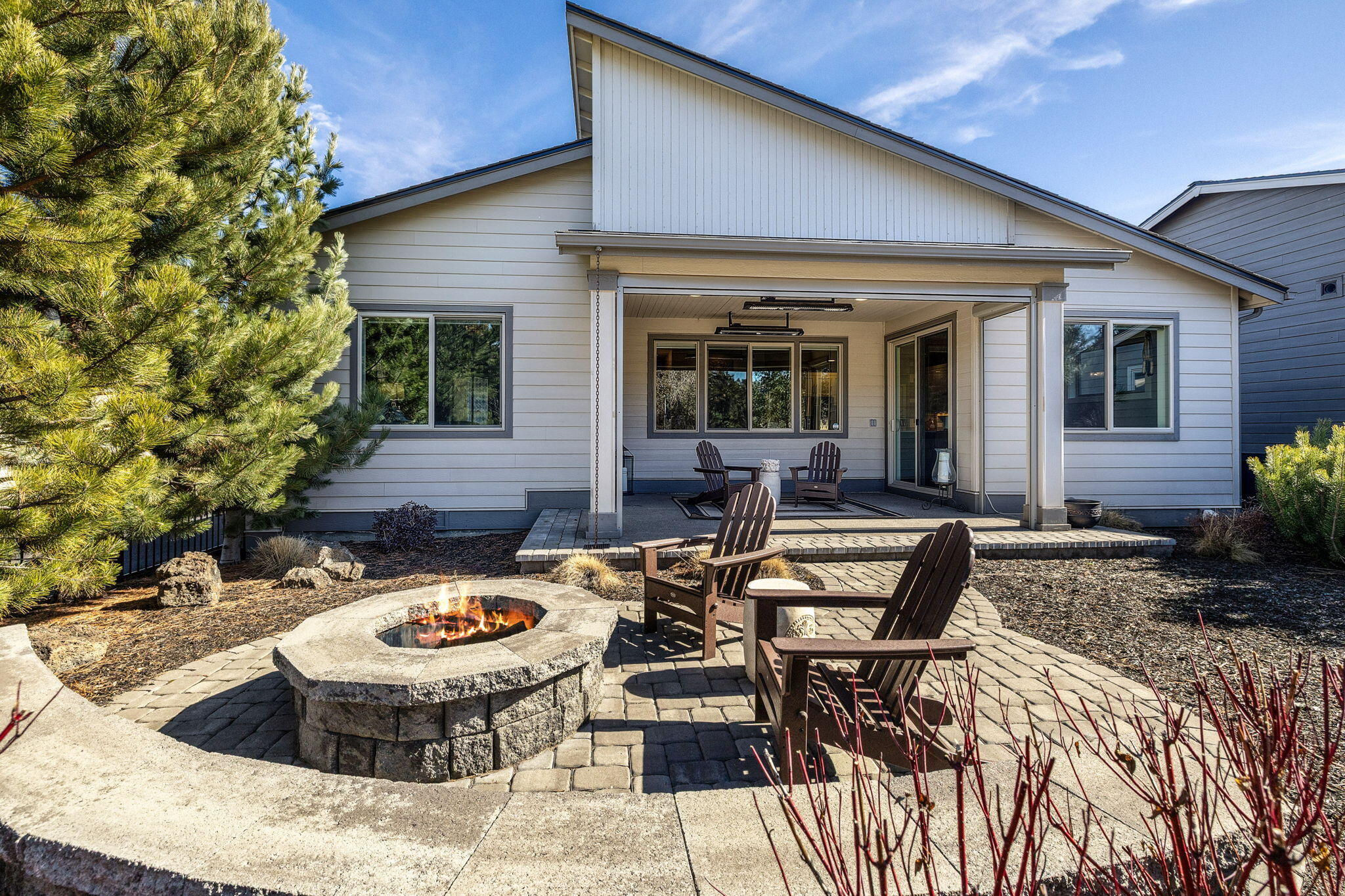 2565 Northwest Rippling River Court Bend, OR 97703 - Photo 36 of 52 backyard fire pit