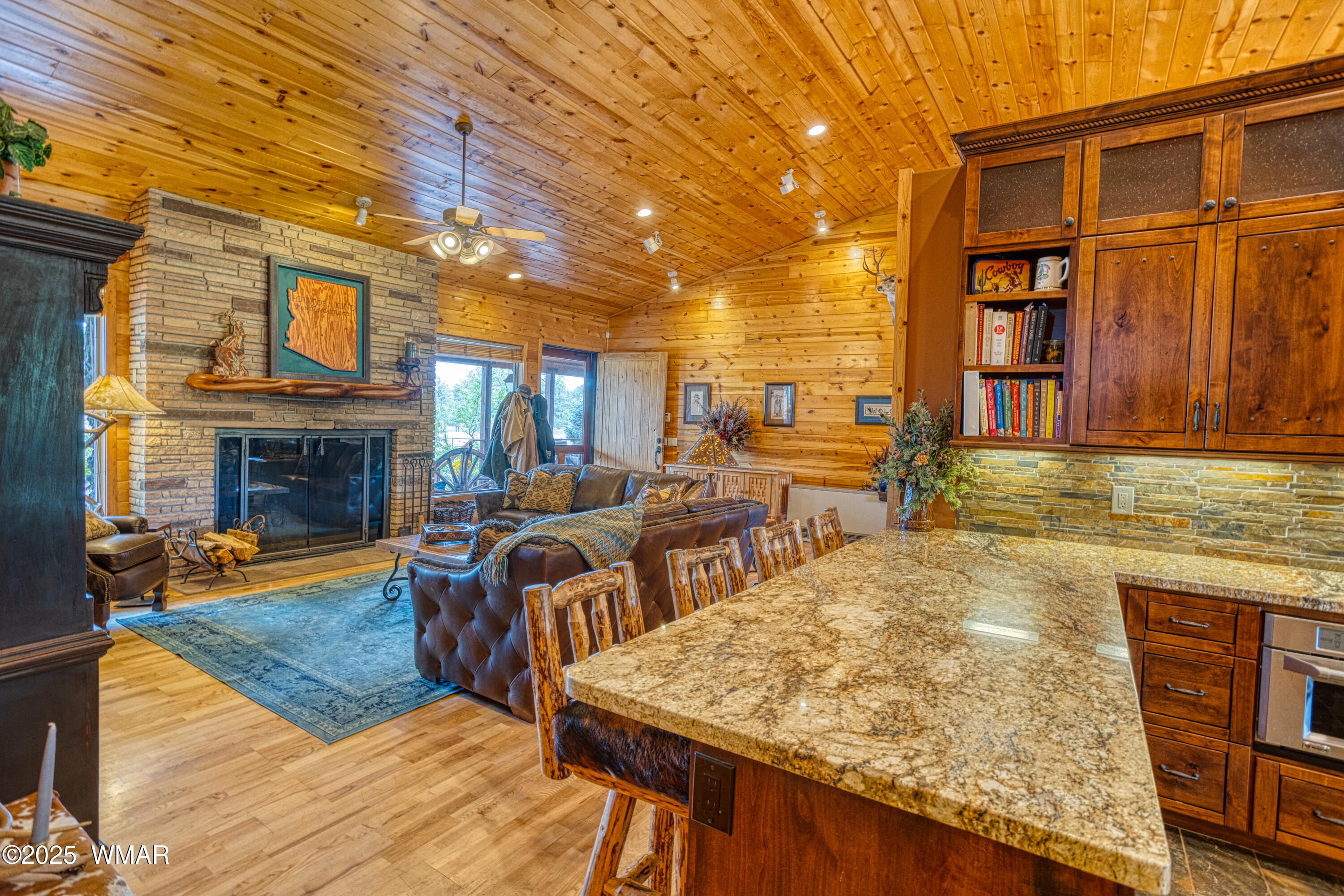 422 B Sponseller Siding Road Pinetop, AZ 85935 - Photo 21 of 74 a view of a house with swimming pool and sitting area