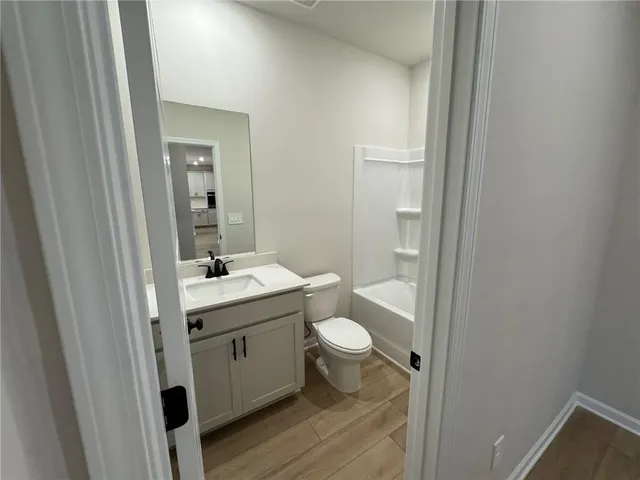 a view of hallway with stairs