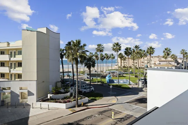a view of a patio with sitting area