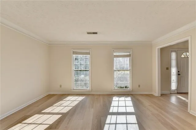 a view of an empty room