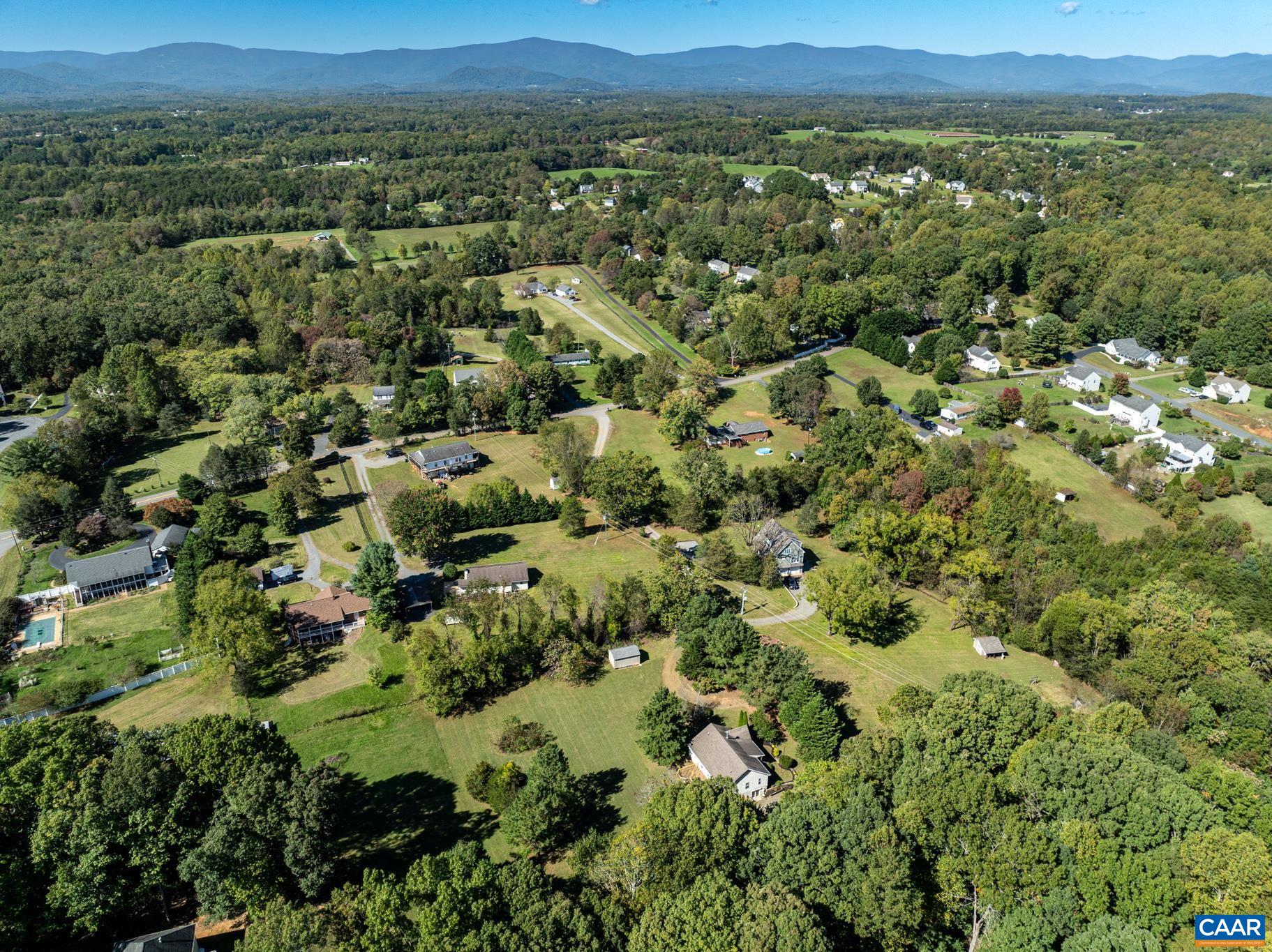 124 Fox Ridge Lane Ruckersville, VA 22968 - Photo 45 of 52 an aerial view of a residential houses and city view