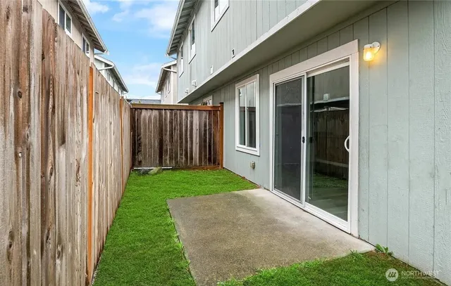 a view of porch with seating space