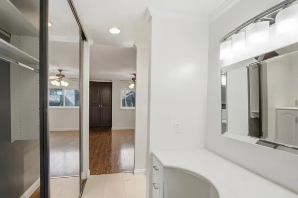 a bathroom with a tub and shower