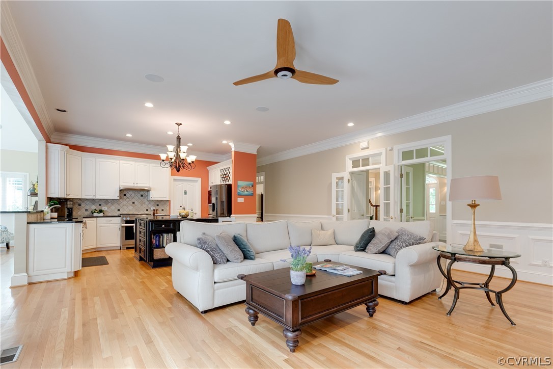 11907 Reeds Bluff Lane Midlothian, VA 23113 - Photo 11 of 50 Family room opens to the kitchen