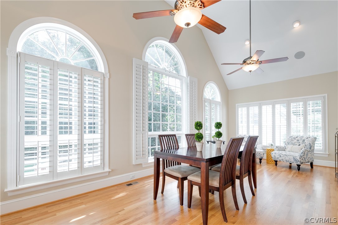 11907 Reeds Bluff Lane Midlothian, VA 23113 - Photo 21 of 50 Light-filled sunroom with vaulted ceiling