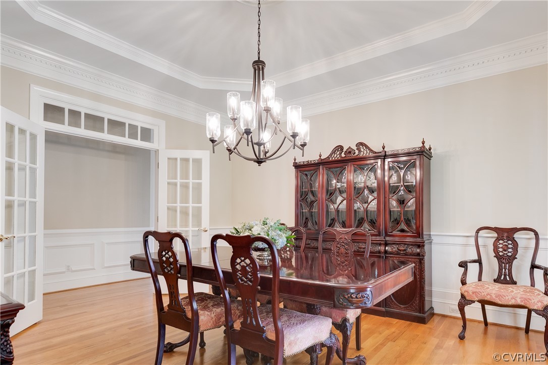 11907 Reeds Bluff Lane Midlothian, VA 23113 - Photo 10 of 50 Formal dining room with French doors to the hallwa