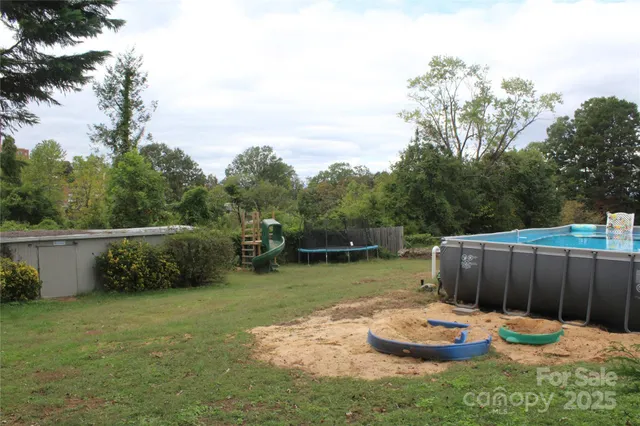 a view of a chairs and table on the deck