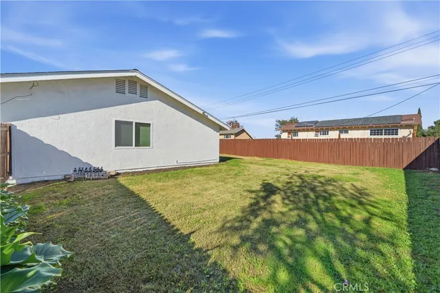 a backyard of a house