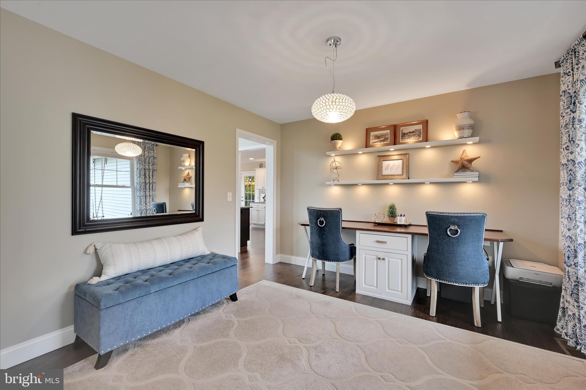 495 South Mill Street Lebanon, PA 17042 - Photo 17 of 54 a living room with furniture a chandelier and kitchen view
