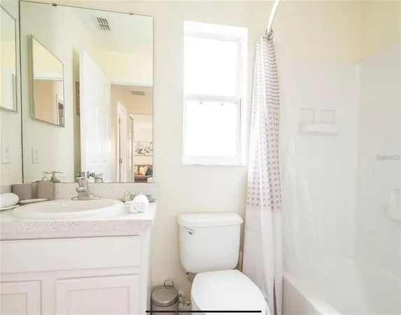 a bathroom with a toilet a sink and a mirror