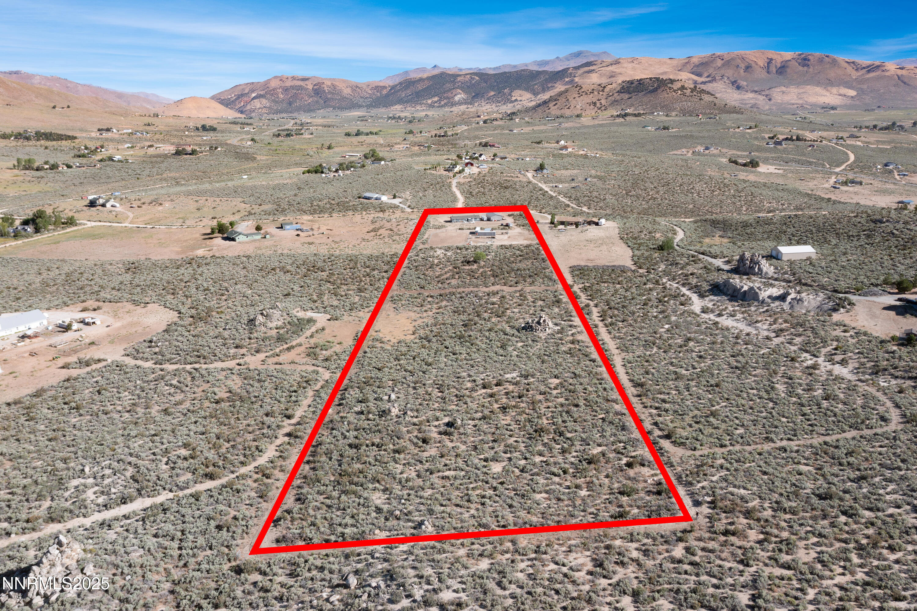 105 Arabian Way Reno, NV 89508 - Photo 2 of 37 Aerial View with Lot Lines