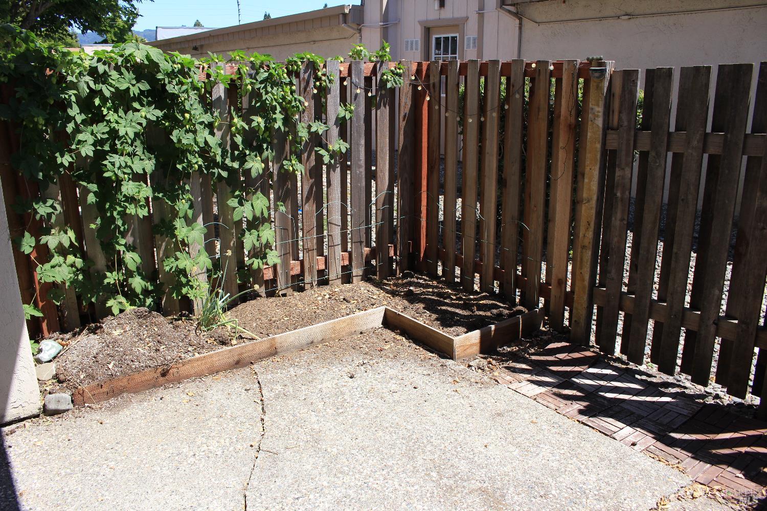 1347 Southwest Boulevard, Unit F Rohnert Park, CA 94928 - Photo 13 of 22 a view of a backyard with wooden fence