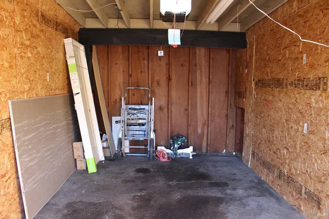 a room with storage and utility