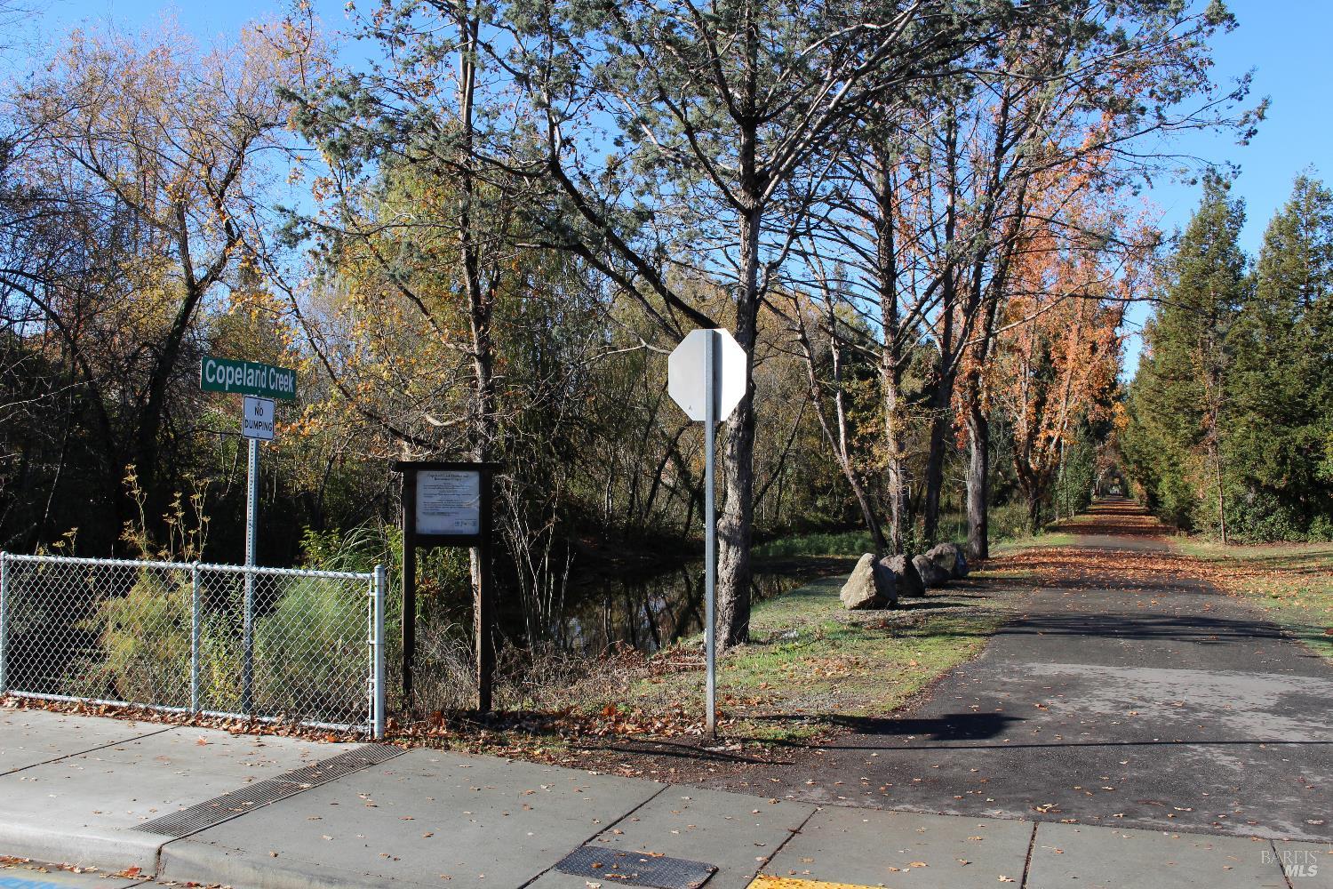 1347 Southwest Boulevard, Unit F Rohnert Park, CA 94928 - Photo 21 of 22 a backyard of a house with lots of green space and fountain