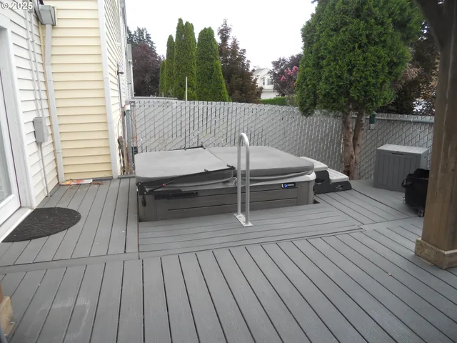 a view of outdoor space and deck