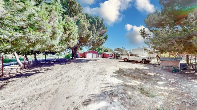 a bed room with a bed and furniture