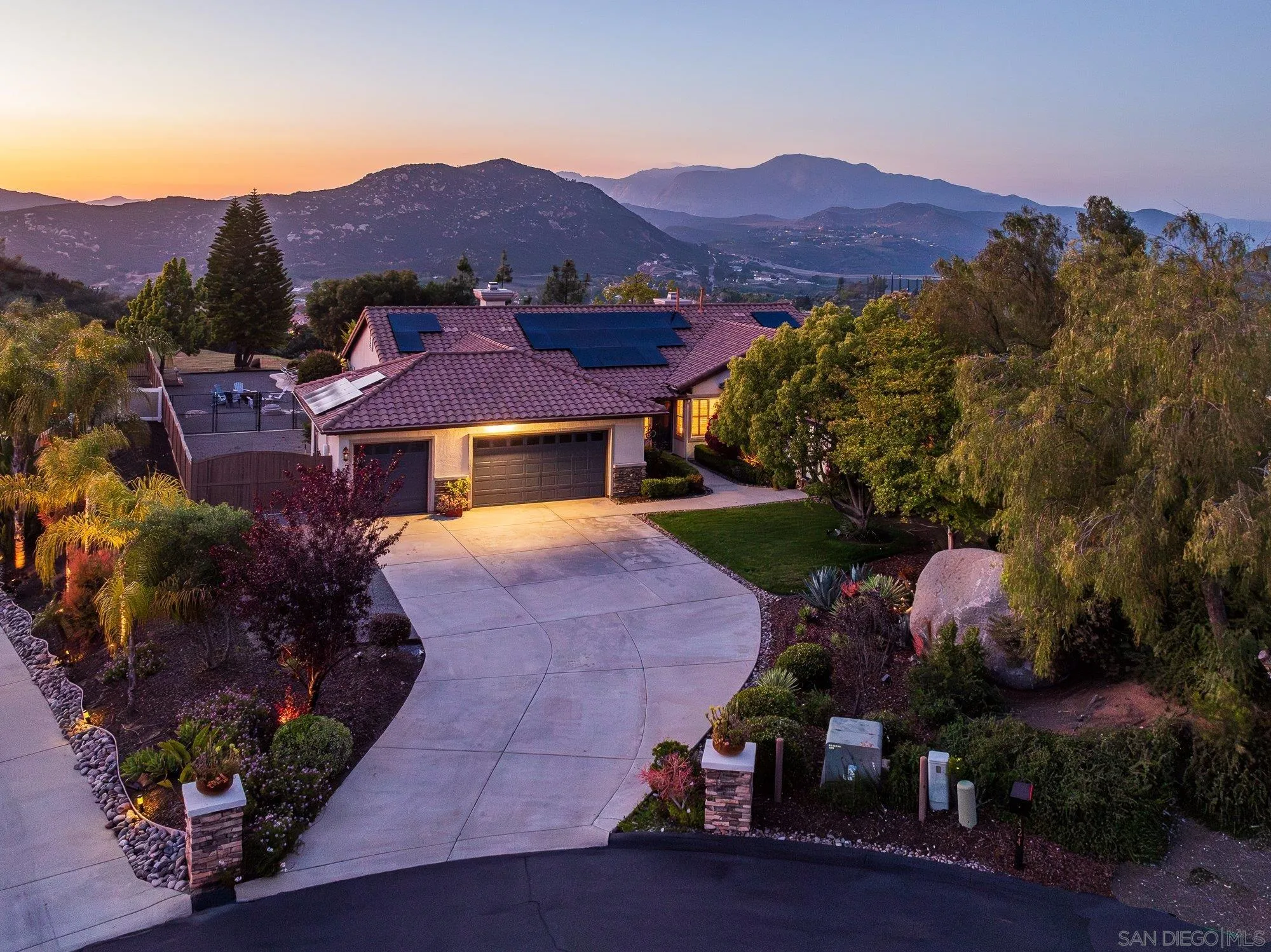 424 Sky Mesa Road Alpine, CA 91901 - Photo 3 of 75 a view of a houses with a yard and a large tree