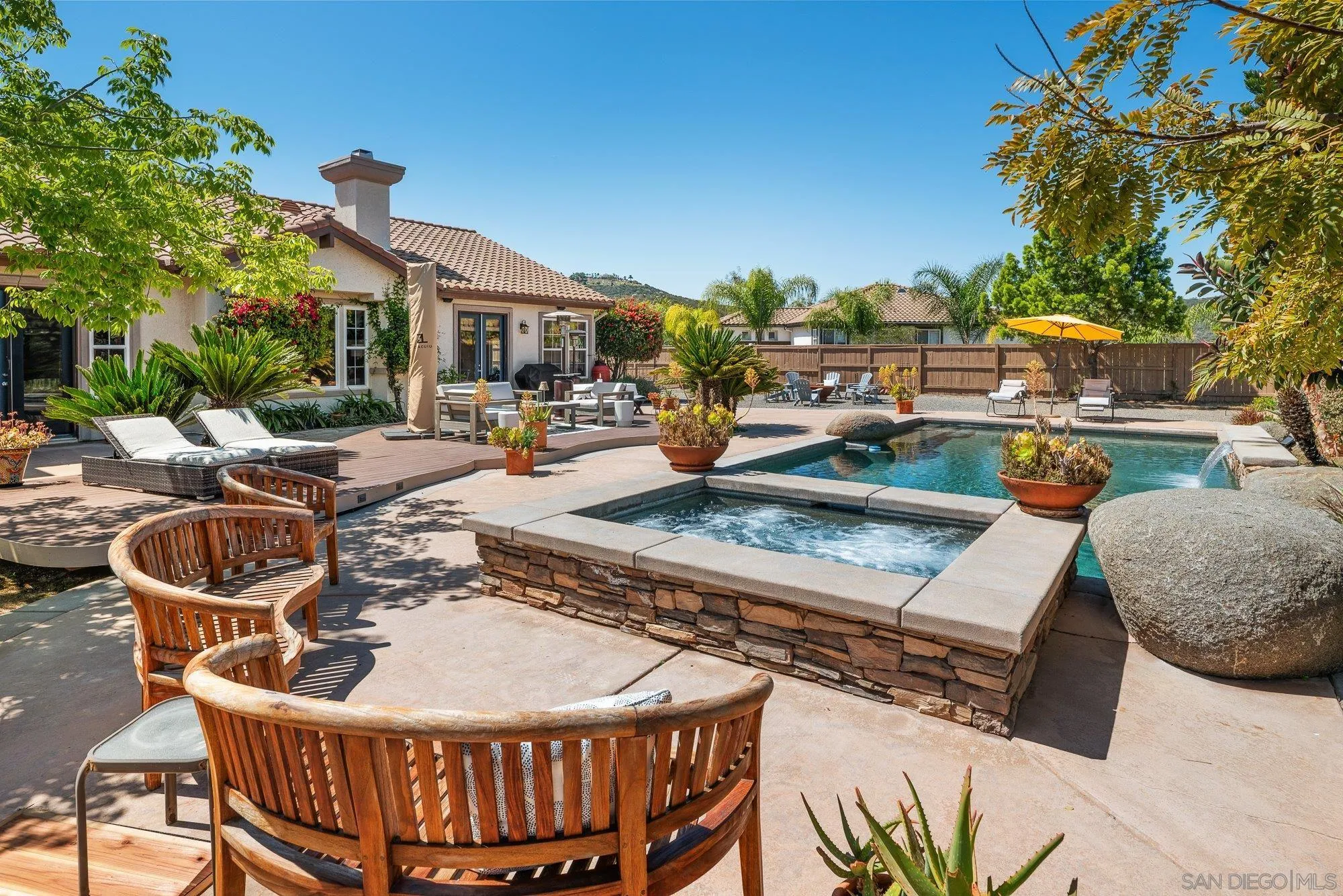 424 Sky Mesa Road Alpine, CA 91901 - Photo 60 of 75 a view of a patio with swimming pool