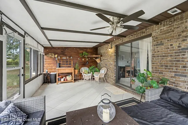 a room with furniture