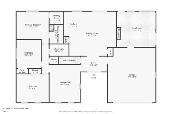$297,700 | 823 Bradoc Street, Chicago Heights, IL 60411