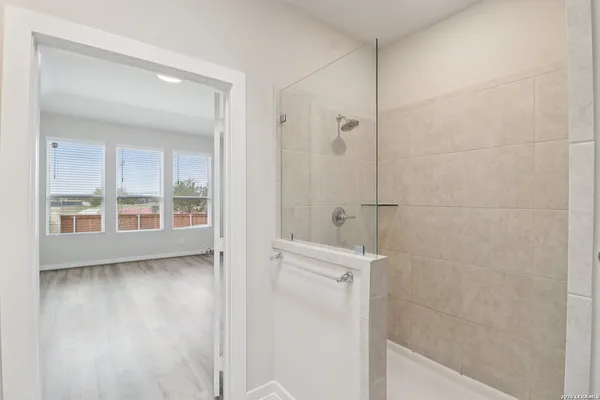 a view of bathroom with shower