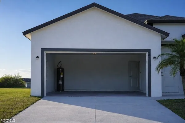 a house with yard in front of it