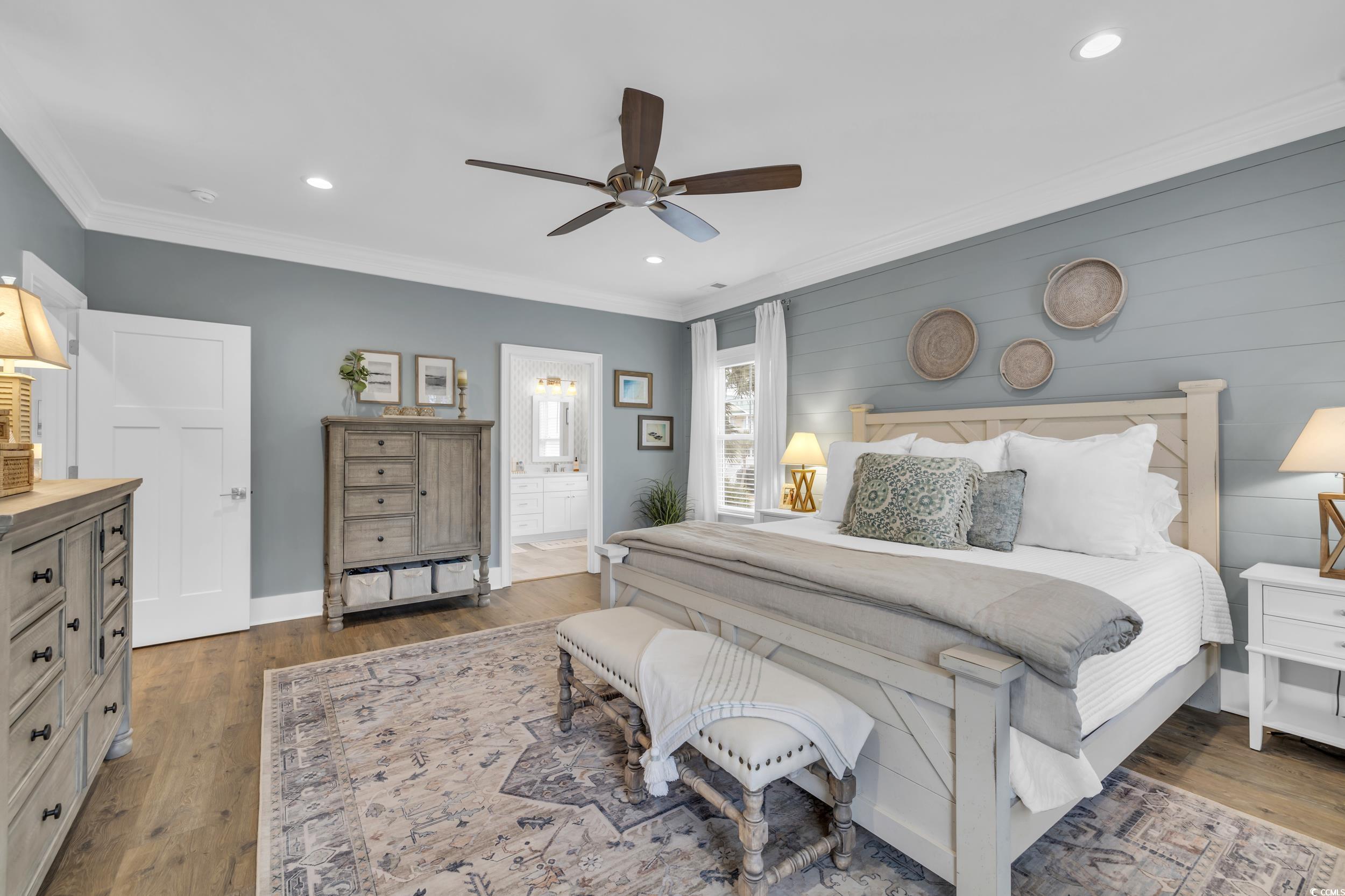 22 Trigger Fish Lane Murrells Inlet, SC 29576 - Photo 14 of 39 Bedroom featuring dark hardwood / wood-style floor
