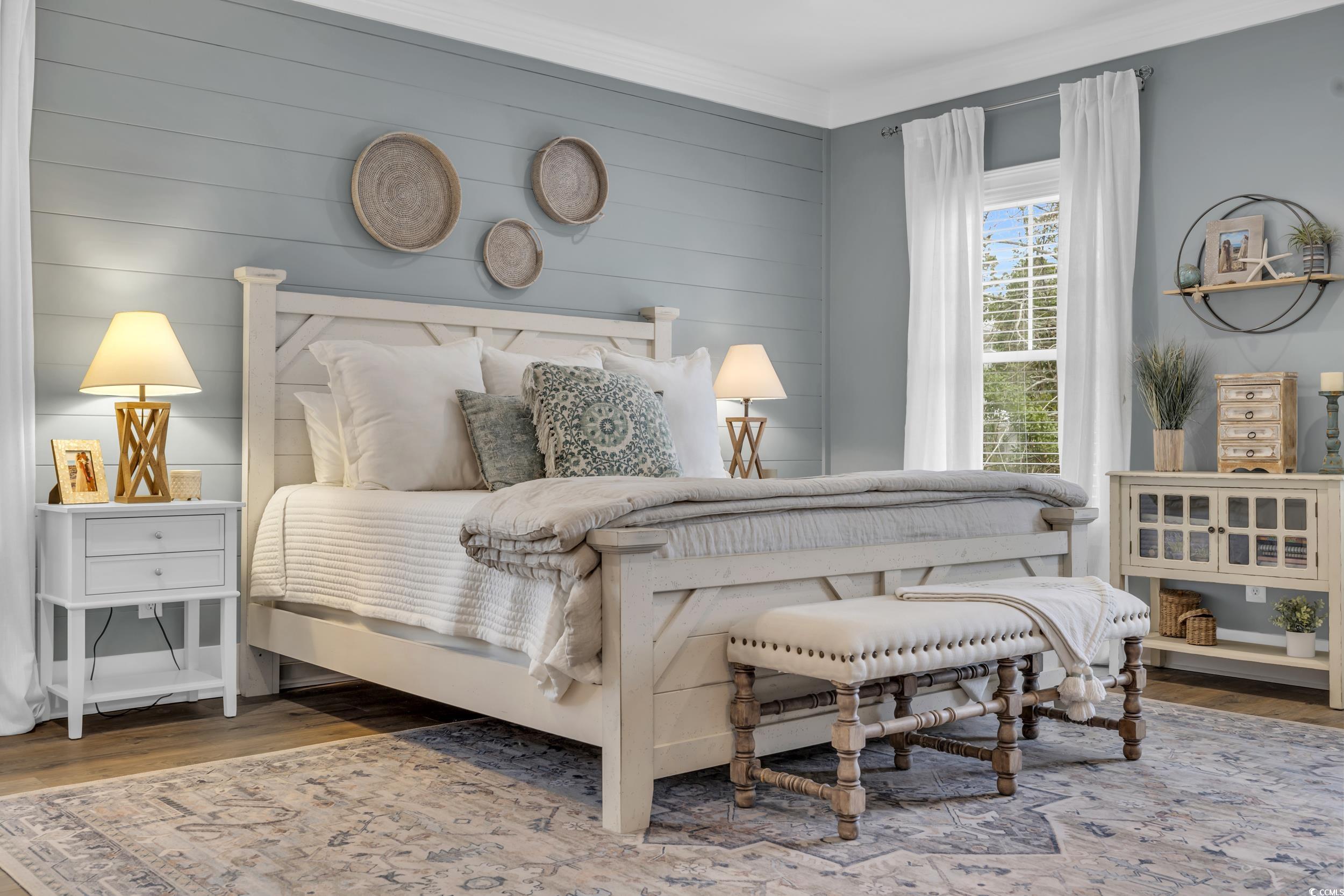 22 Trigger Fish Lane Murrells Inlet, SC 29576 - Photo 16 of 39 Bedroom with hardwood / wood-style flooring and or