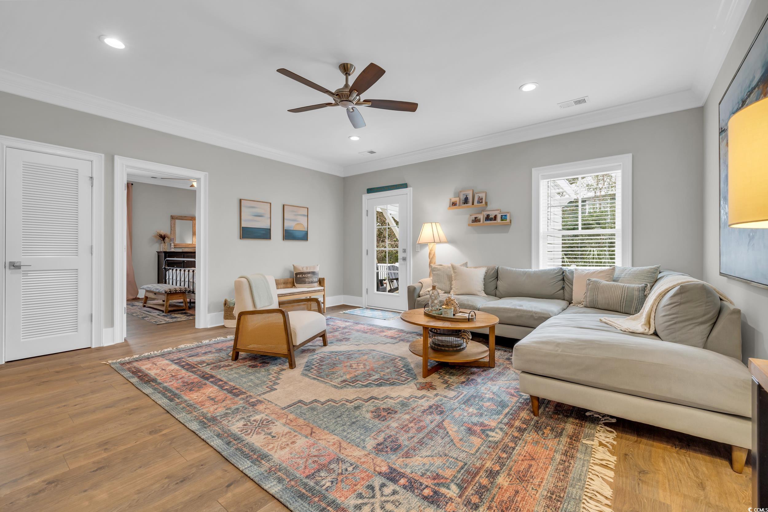 22 Trigger Fish Lane Murrells Inlet, SC 29576 - Photo 26 of 39 Living room featuring hardwood / wood-style floori