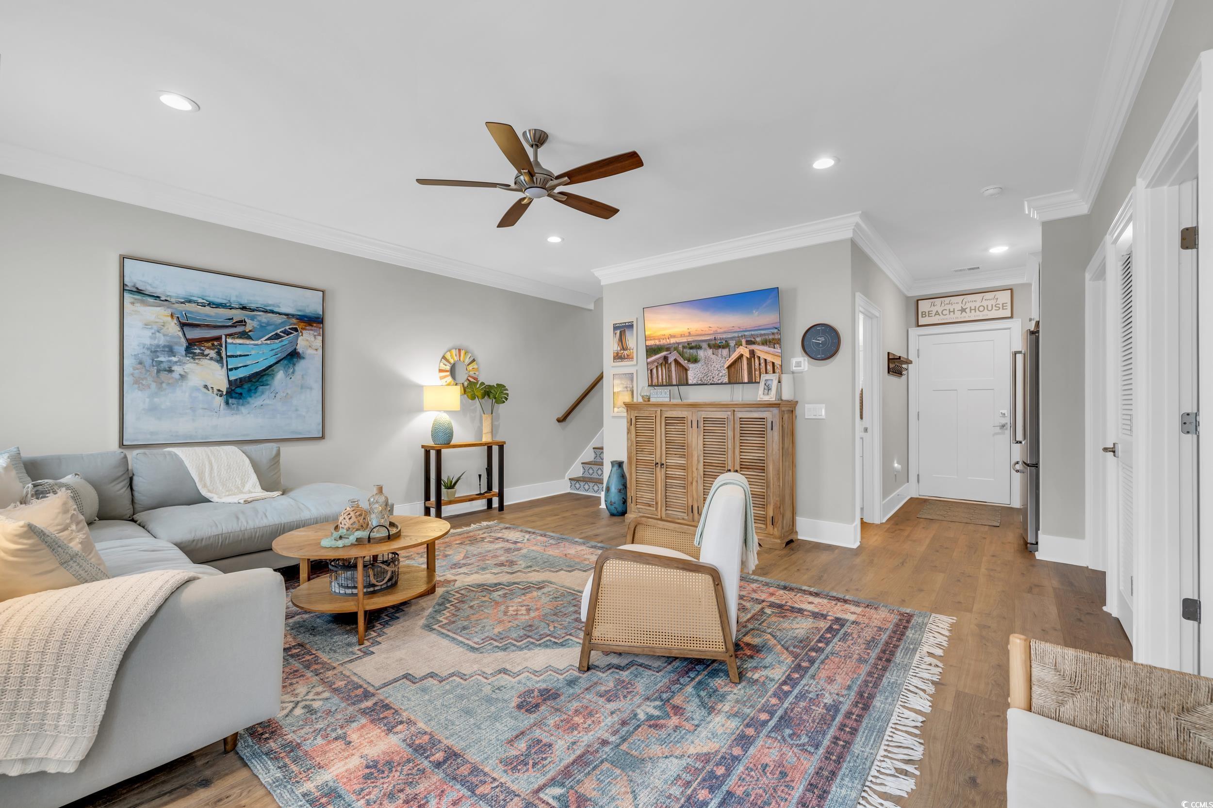 22 Trigger Fish Lane Murrells Inlet, SC 29576 - Photo 27 of 39 Living room with light hardwood / wood-style floor