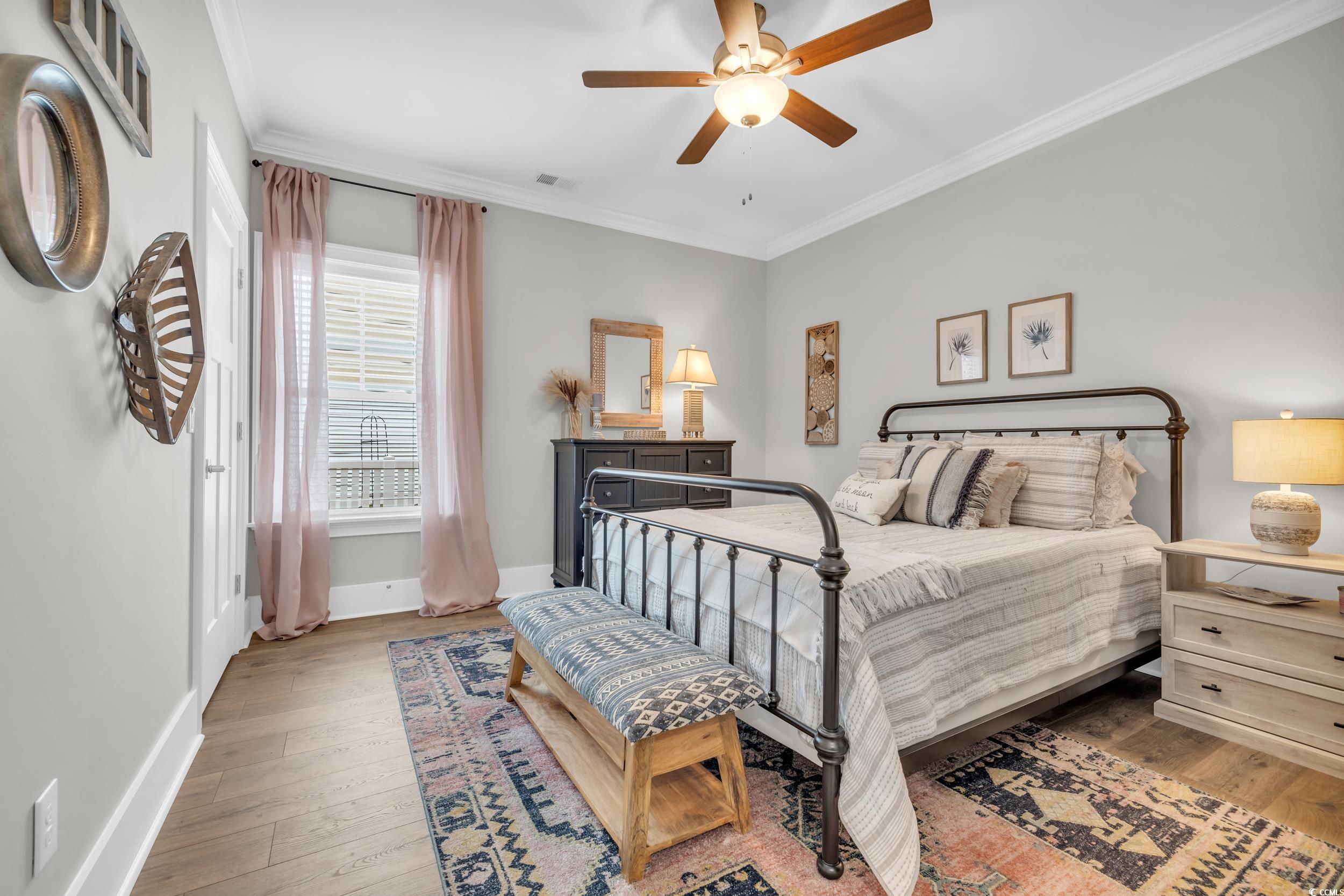22 Trigger Fish Lane Murrells Inlet, SC 29576 - Photo 29 of 39 Bedroom featuring light wood-type flooring, ceilin