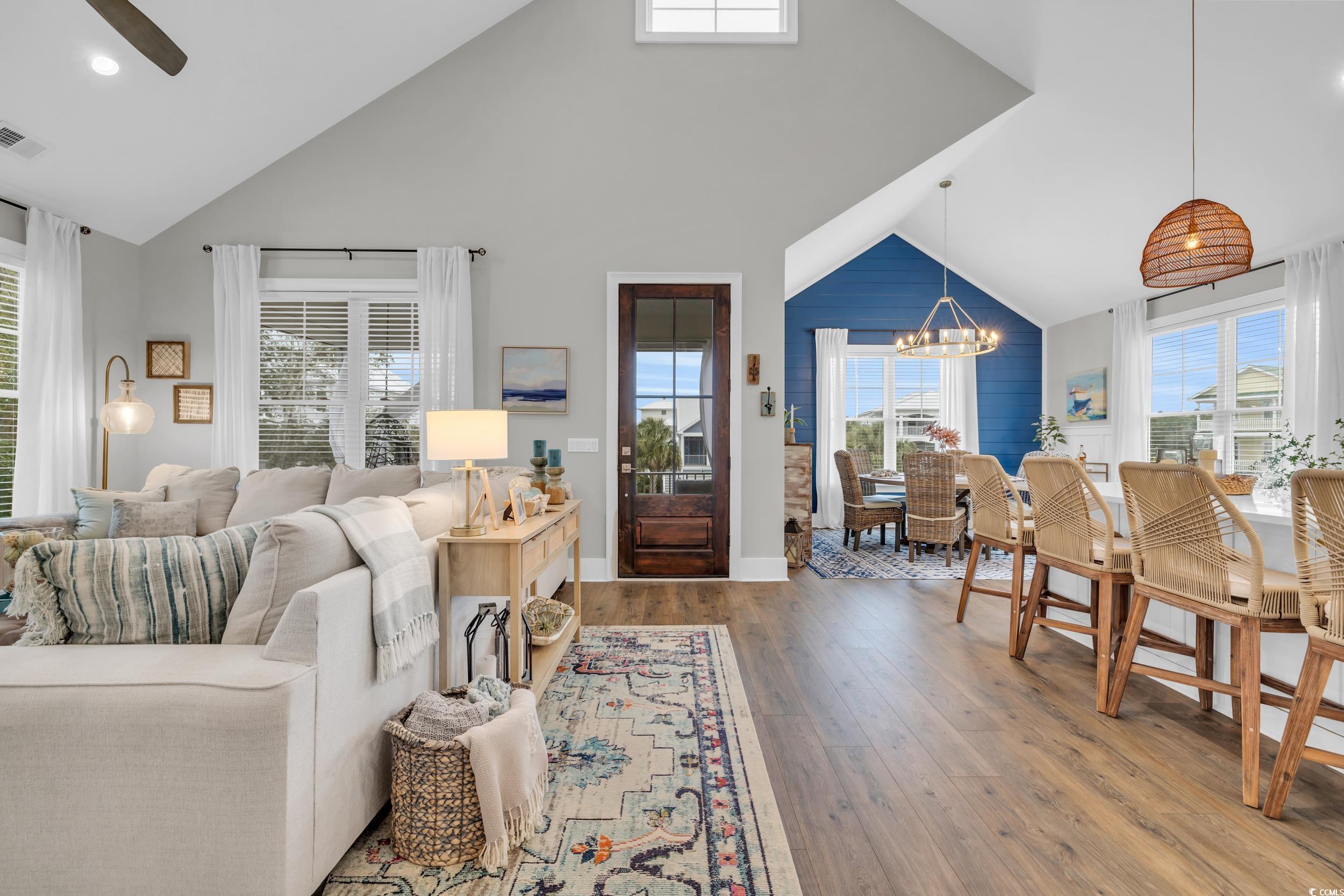 22 Trigger Fish Lane Murrells Inlet, SC 29576 - Photo 5 of 39 Living room featuring hardwood / wood-style floors