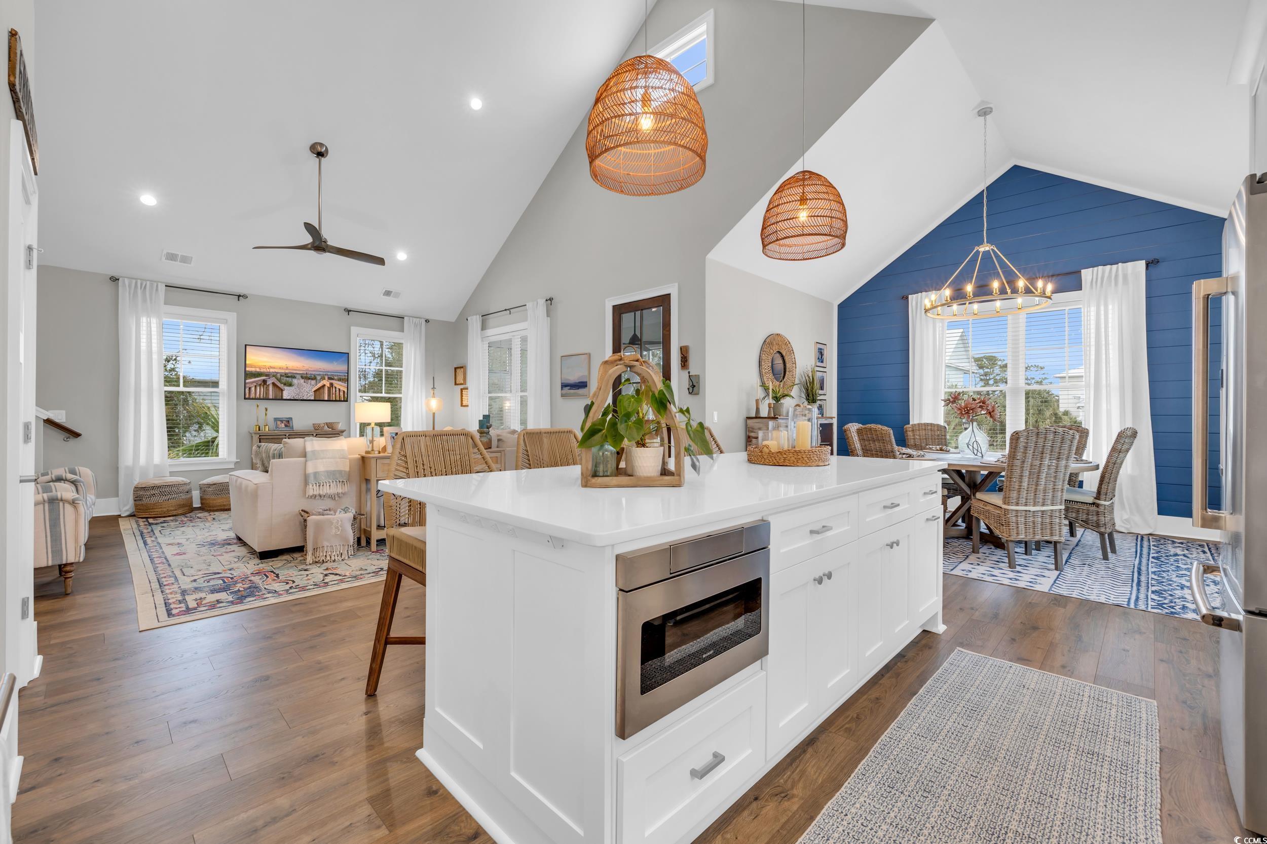22 Trigger Fish Lane Murrells Inlet, SC 29576 - Photo 10 of 39 Kitchen with pendant lighting, a center island, ce