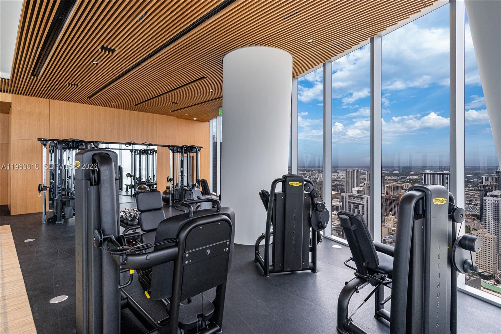 300 Biscayne Blvd Way, Unit 2009 Miami, FL 33131 - Photo 48 of 58 a view of a room with gym equipment