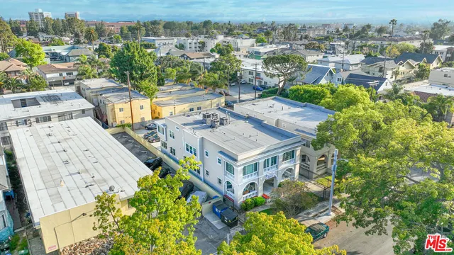 a view of a city with tall buildings