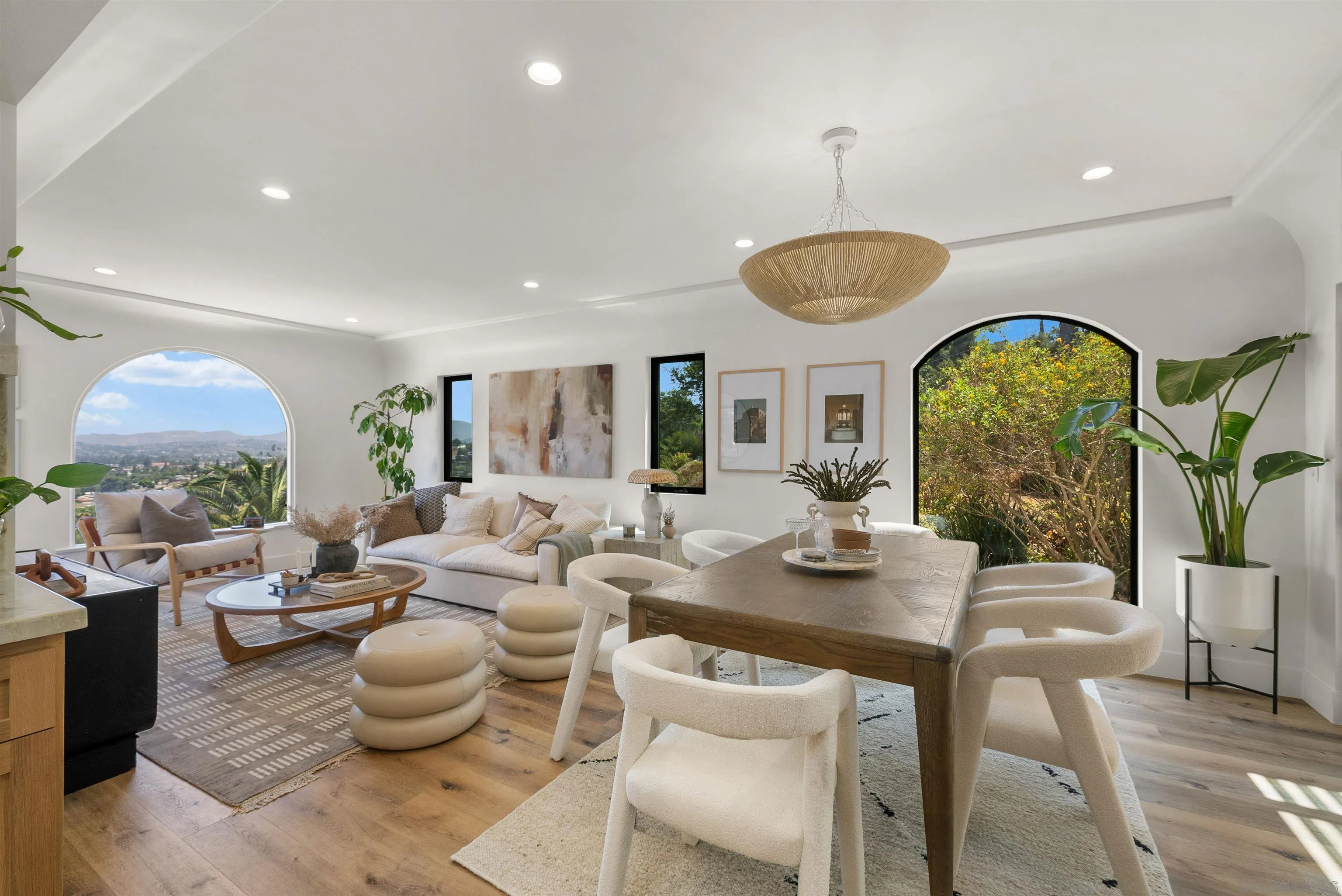 1262 Horizon Ridge El Cajon, CA 92020 - Photo 13 of 68 a dining room with furniture a window and a chandelier