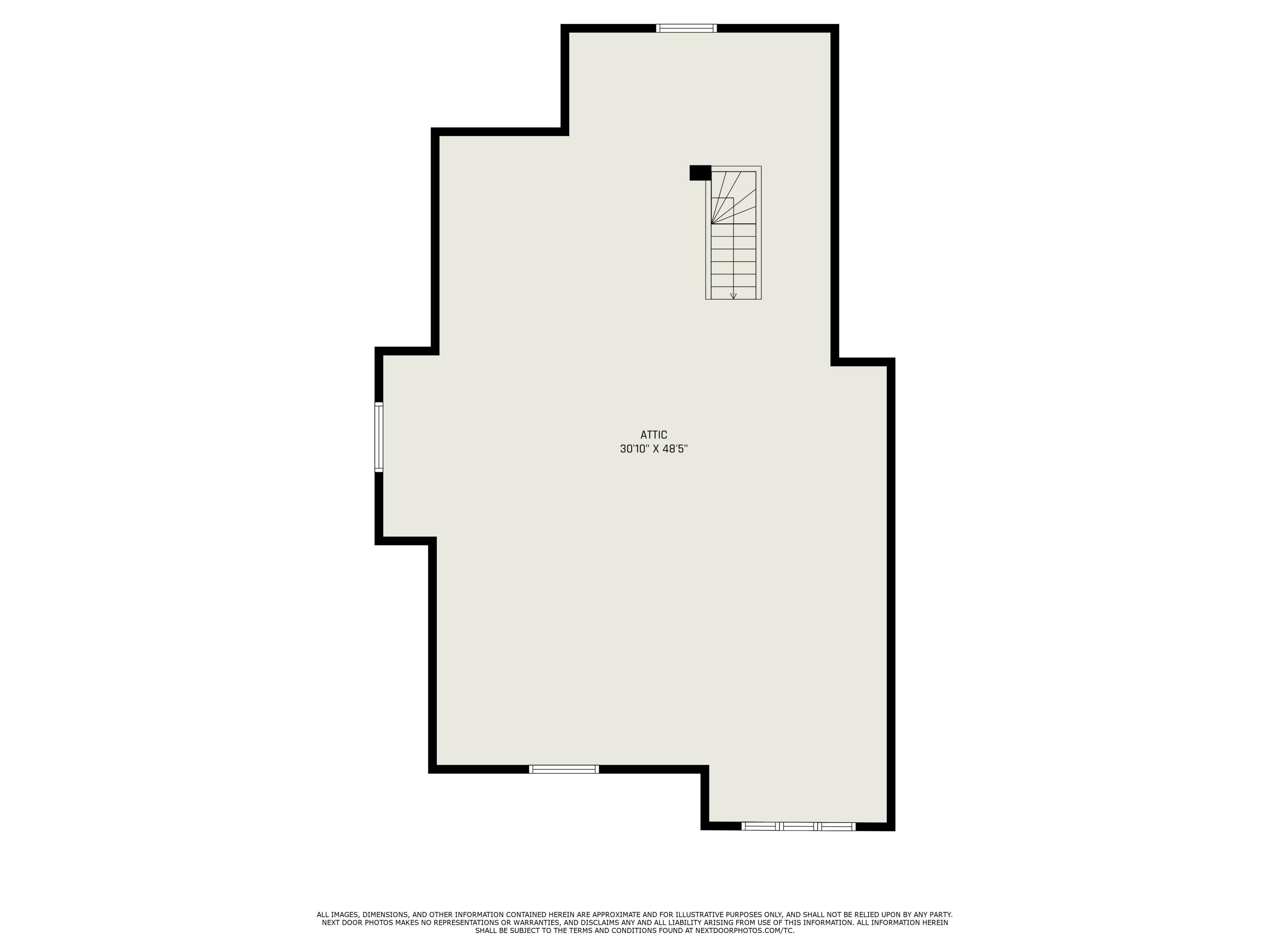 217 North Phelps Street Decatur, MI 49045 - Photo 43 of 43 Attic Floorplan