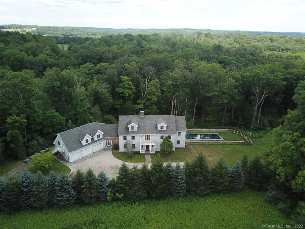 26 Mike Road Litchfield, CT 06759 - Photo 1 of 1 an aerial view of a house with pool outdoor seating and yard