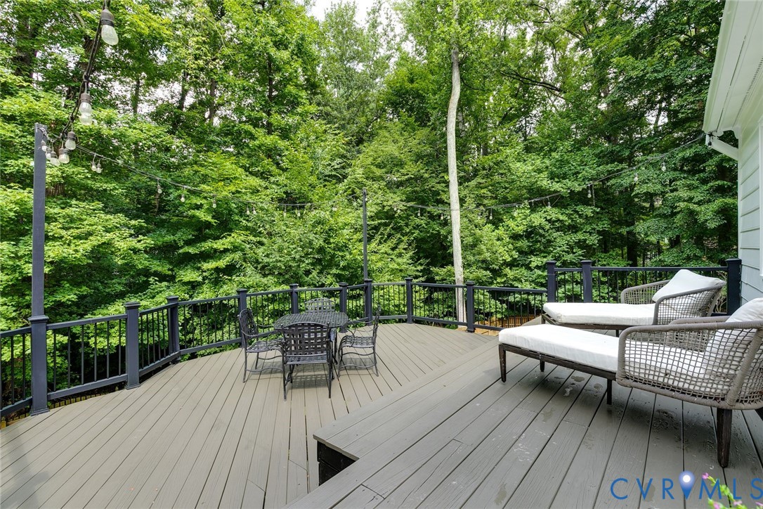 3911 Reeds Landing Circle Midlothian, VA 23113 - Photo 39 of 53 Expansive two-tiered deck with mature landscaping