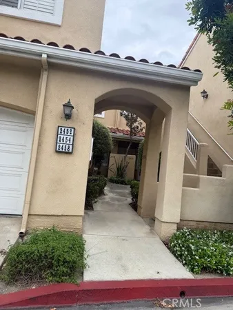 a view of a door of the house