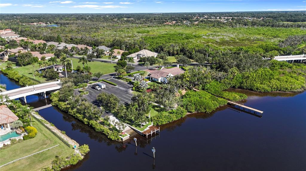 1632 Rio Vista Terrace Parrish, FL 34219 - Photo 32 of 34 an aerial view of a house with a yard lake view and mountain view