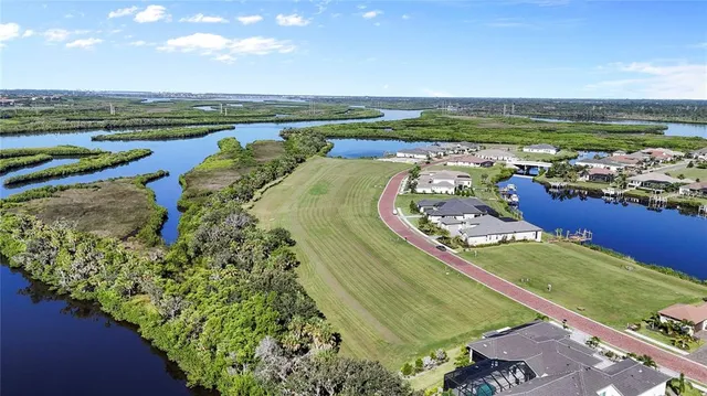 an aerial view of a football ground