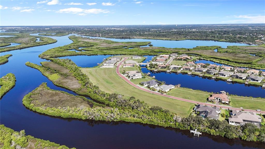 1632 Rio Vista Terrace Parrish, FL 34219 - Photo 8 of 34 an aerial view of a residential houses outdoor space and swimming pool