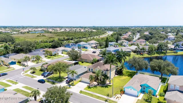 a view of a swimming pool and outdoor space